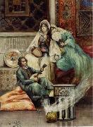 Arab or Arabic people and life. Orientalism oil paintings 617